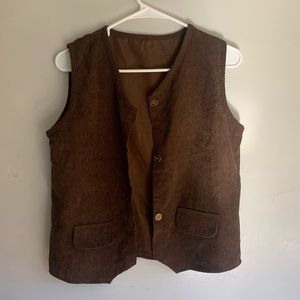 Brown Corduroy Vest S/M